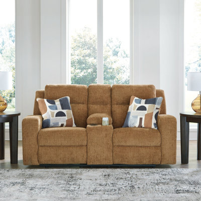 Jhanae Reclining Loveseat With Console