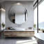 Miroir rond en aluminium pour hommes-1017318440-1038723791