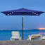 Parasol de patio 10 x 6,5 pi avec bandes lumineuses DEL-1254162703