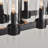 16-Light Modern Farmhouse Linear Chandelier with Clear Glass Shades-2051837344
