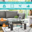 Table de bout rectangulaire en verre pour le salon Wrought Studio