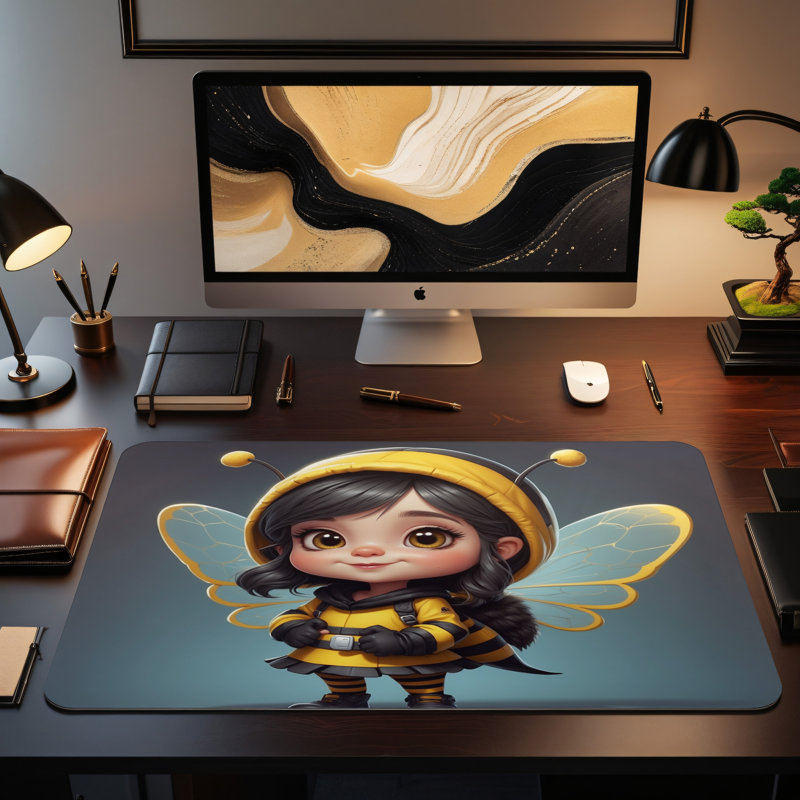 Polyester Desk Pad, 14.4x12.1