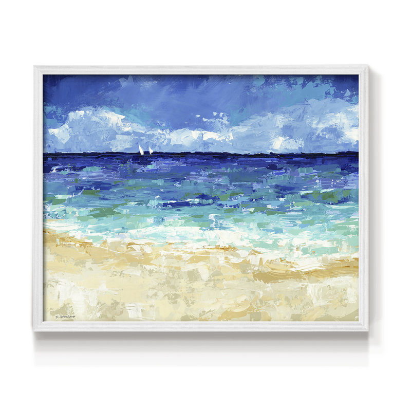 Sunny Day - reproduction encadrée - réversible, H 22 po x l 28 po, Blanc