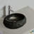 20'' Bathroom Sink, Irregular Oval Resin Vessel Basin With Stone Pattern, Artistic Style Sink, NO Faucet, Dark Gray-119920312