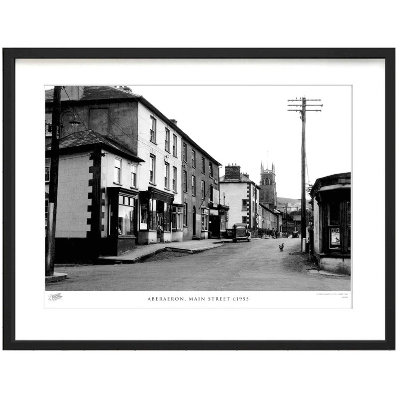 Aberaeron, Main Street C1955 by Francis Frith - Single Picture Frame Print, 28cm H x 36cm W x 2.3cm D