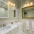 Dimmable Bathroom Vanity Light with White Jade Glass Shades