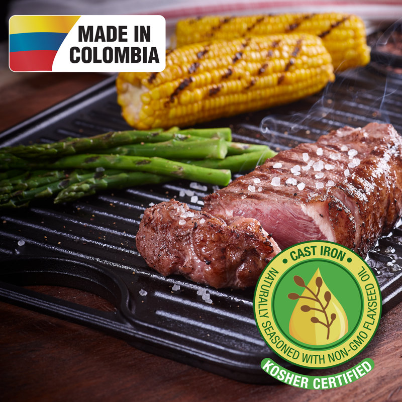 13.7'' Cast Iron Reversible Grill / Griddle