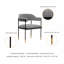 Chaise d'appoint rembourrée en métal Lia-91028767