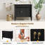 Meuble-lavabo 36 po avec lavabo en céramique, portes à fermeture douce, tablettes réglables, armoire de rangement moderne pour petites et moyennes salles de bain-1497690628