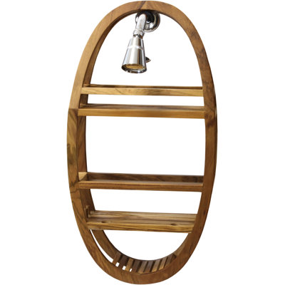 Organisateur de douche ovale breveté Moa Clear-Shield