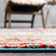 Hartell Oriental Blue/Orange/Red Area Rug