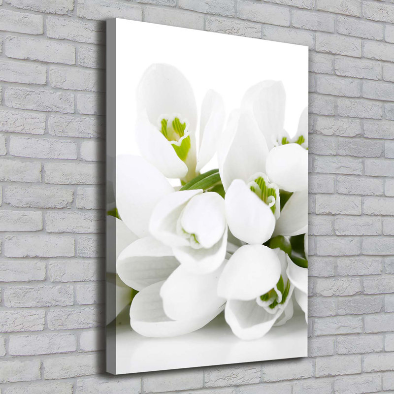 White Snowdrops - Wrapped Canvas Print
