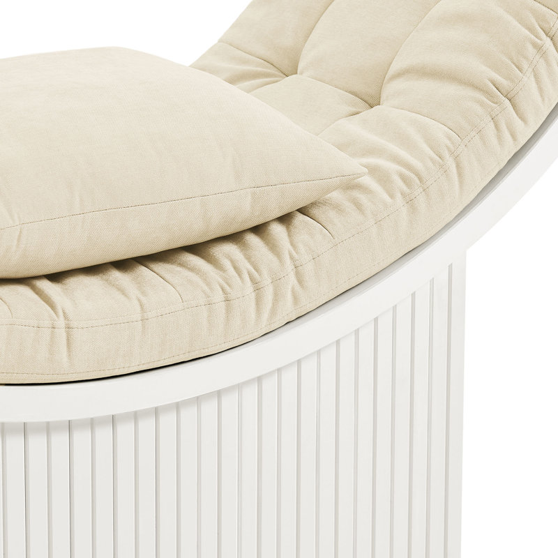 Chaise d'appoint Aperture, Blanc ivoire