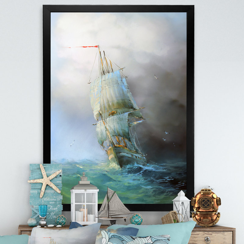 Vieille bataille navale III - art nautique et côtier sur toile, H 20 po x l 12 po x P 1 po