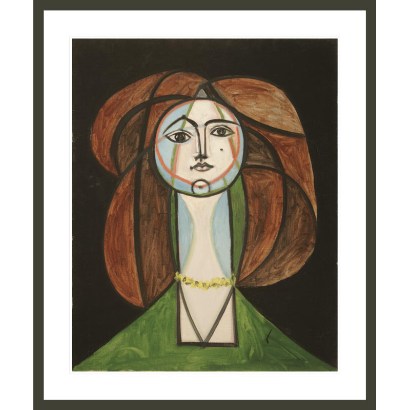 Femme au collier jaune par Pablo Picasso, H 40,09 po x l 33,5 po