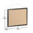 Mattson Commercial Wall Mount Framed Linen Board with Included Wooden Push Pins-91483720-91483717