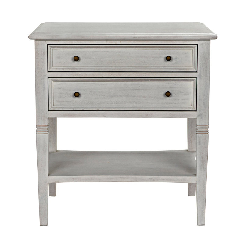 Oxford End Table, White Wash