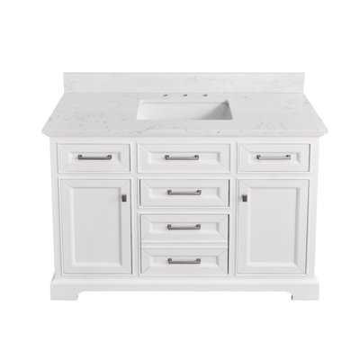 Meuble-lavabo simple 48 po avec comptoir simple