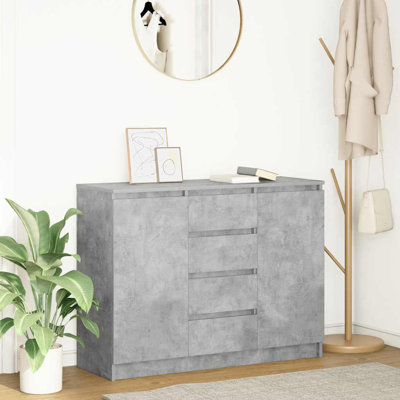 Sideboard With Drawers 100.5X35x76 Cm Engineered Wood