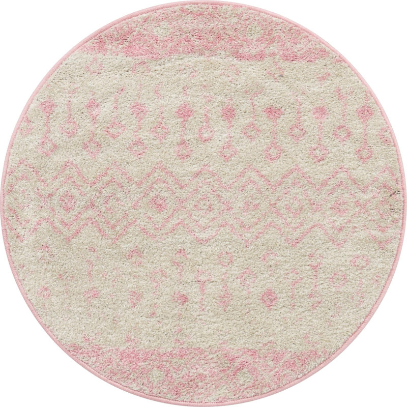Bradley-Joe Abstract Indoor Rug, Round 3'3"