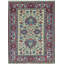 Hand-Knotted High-Quality Ivory and Wine Area Rug