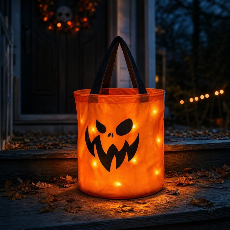 Sac de bonbons lumineux pour Halloween