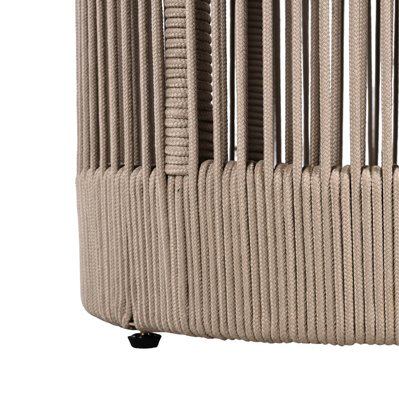 Table d'appoint Rope, Teak/Beige