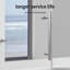 Porte de douche simple sans cadre à fermeture en douceur avec verre trempé de 5/16 po (8 mm) Bafv l 44-48 po x H 76 po-112928289