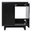 Meuble-lavabo de salle de bain avec lavabo simple, armoire encastrée combinée
