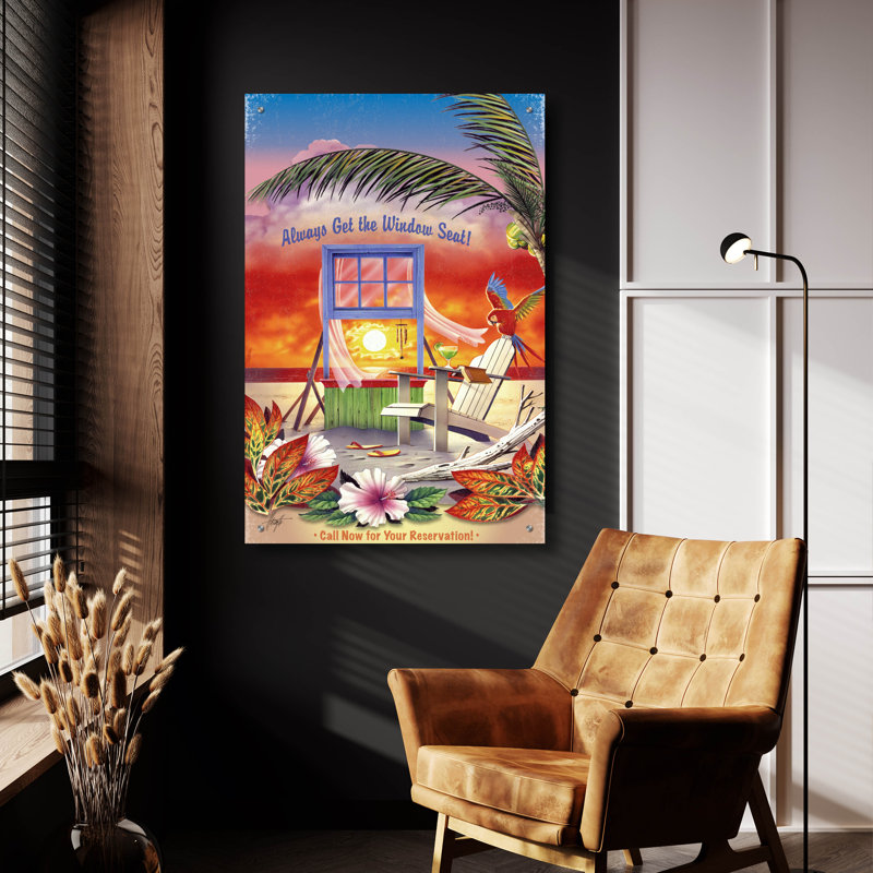 «Window Window» par Acrylique de James Mazzotta, H 36 po x l 24 po x P 0,2 po