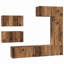 TV Cabinet Set Wall-Mounted 6 Pcs 30.5 X 30 X 90 Cm-125284884