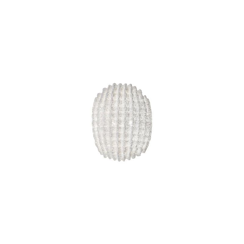 Tati 1 - Light Flush Mounted Sconce, 9" H x 7.5" W x 5.9" D, White, Yes