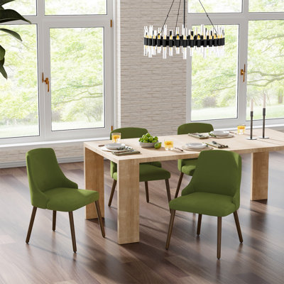 Kanalu 19.5"W Modern Upholstered Dining Chair Set with Effortless Assembly
