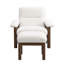 Fauteuil d'appoint rembourré avec repose-pieds