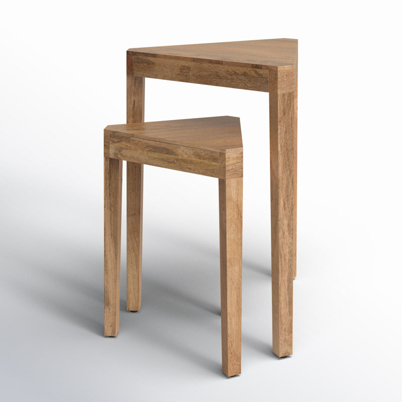 Ardentown Solid Wood Nesting Tables, Natural
