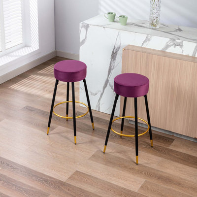 Ensemble de 2 tabourets de bar à hauteur de comptoir Agee