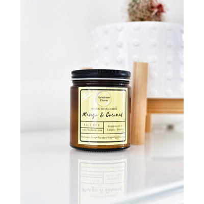 Bougie parfumée mangue et noix de coco