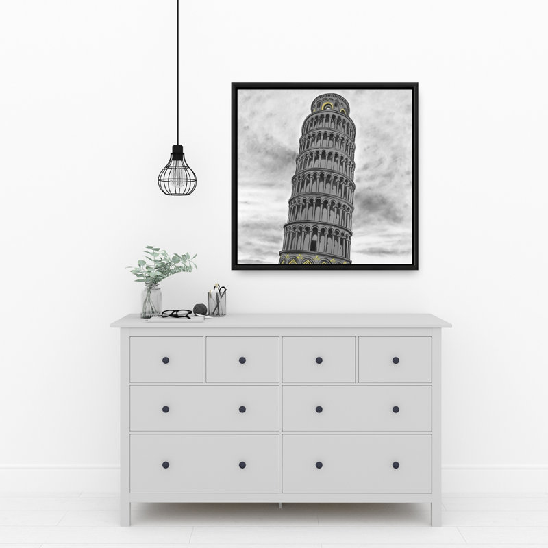 "Tour de Pise en Italie", H 24 po x l 24 po