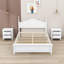 Ensemble de chambre à coucher 3 pièces, lit plateforme en bois et deux tables de chevet avec 2 tiroirs-1747493492-1747493493