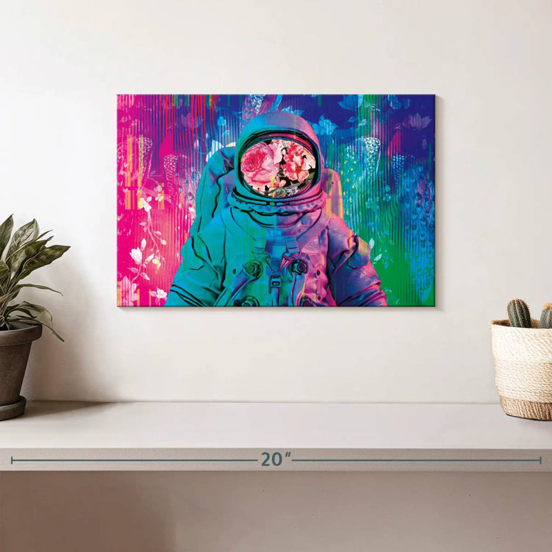 Neon Botanical Astronaut