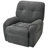 Modern Chenille Swivel Rocking Gray Recliner-591923574