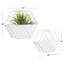 Ensemble de pots à fleurs muraux en fer 2 pièces Jacarius