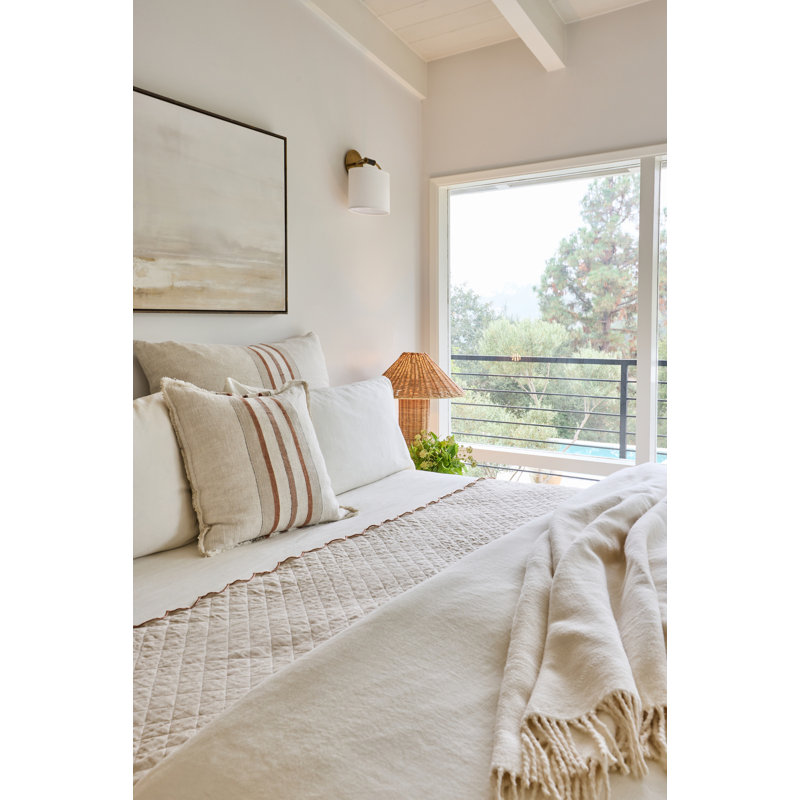 Beck Linen Square Pillow Cover & Insert
