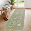 Tapis de couloir antidérapant, tapis de cuisine et de couloir à poils courts 2x6, tapis de sol d'intérieur ultra-mince pour la chambre à coucher, noir
