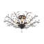 5-Light Crystal Sputnik Leaf Semi Flush Chandelier-1350559162