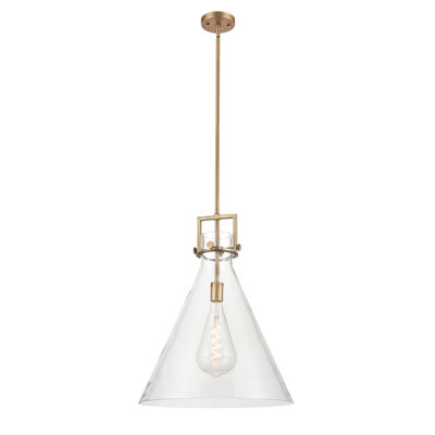 Luminaire suspendu conique à 1 lumière Bogle
