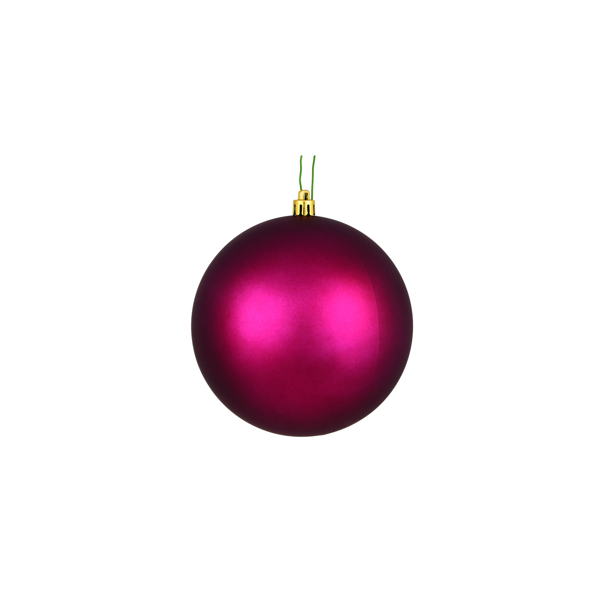Holiday Solid Ball Ornament, Berry Red 1, 4.75" H x 4.75" W x 4.75" D