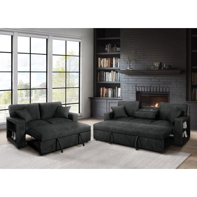 Bexley Black Sofa and Loveseat