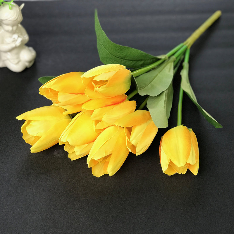 Jet de tulipe en soie artificielle