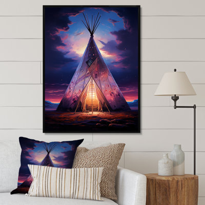 Native Tipi Sacred Visions - Imprimé
